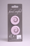 Lavender Circle Button with an Enchanted Design 