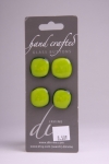 Yellow Green with Dark Border - Set of 4 Buttons 