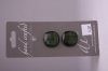 Metallic Olive Green Glass Buttons