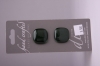 Metallic Deep Green Glass Buttons