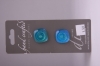 Sea Blue Glass Buttons