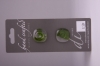 Olive Green Glass Buttons