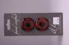 Black and Red Design Glass Buttons