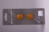 Foggy Burnt Orange Glass Buttons