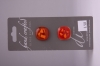 Red Button with Orange Design